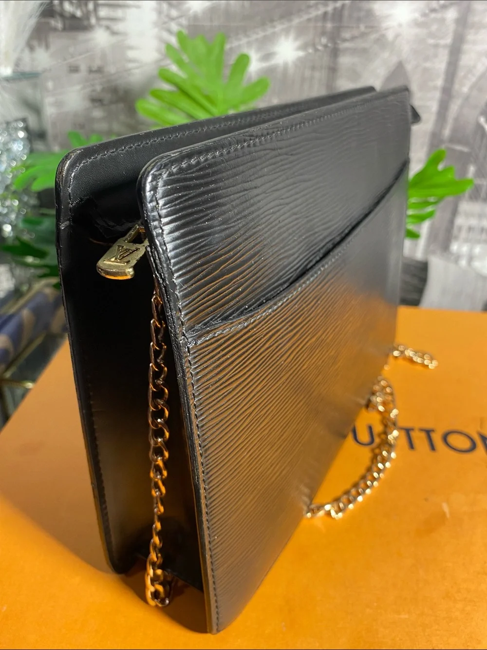 Authentic Rare Louis Vuitton Vintage Black Epi Leather Bag